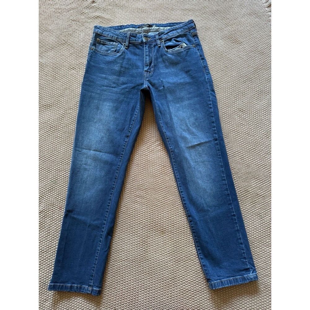 TAHARI Women's Mid Rise Stretch Blue‎ Denim Jeans Size 32